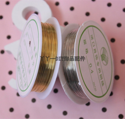 diy金银色蝴蝶结定型线制作材料