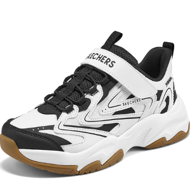 斯凯奇2025新款女童魔术贴舒适运动鞋轻盈防滑耐磨休闲鞋319070L