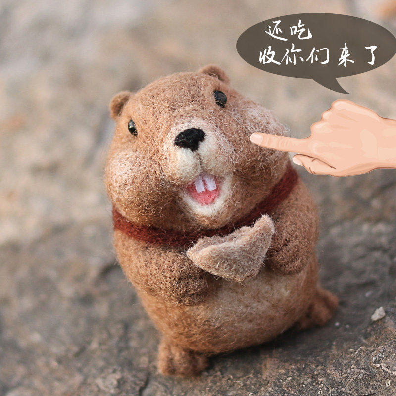 羊毛毡戳戳乐diy材料包手工制缝纫DIY材料套装