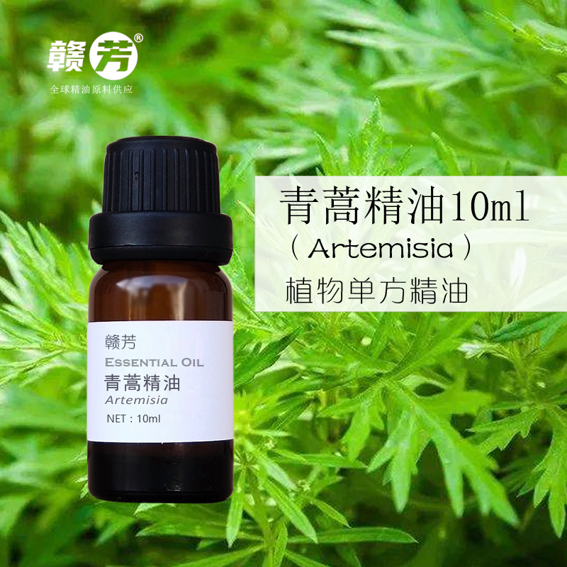 纯青蒿精油10ml单方草本植物精油抗菌病毒diy手工皂按摩刮痧香薰