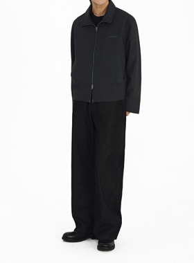 SELFNESS丨细纹全棉帆布刺绣翻领立领男士行政夹克外套3色入