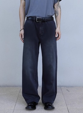 SELFNESS丨Vintage-Wash Chino斜纹棉旧洗男士直筒长裤布裤休闲裤