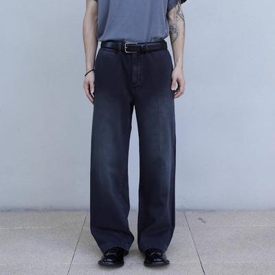 SELFNESS男士做旧布裤休闲裤长裤