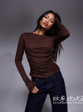 英国代购正品10.06 2025潮流导向 女装新款 时尚长袖舒适百搭T恤