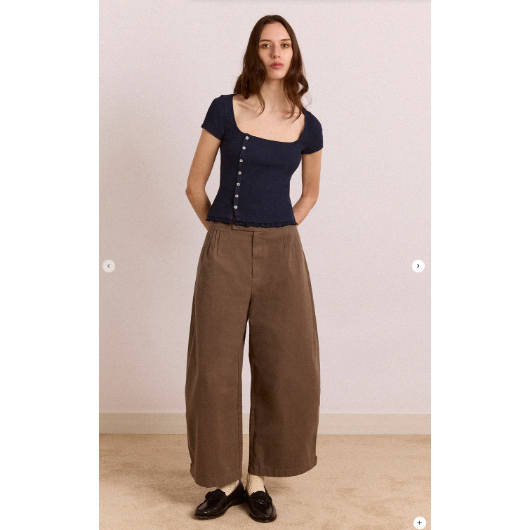 英国代购正品06.03 名品DM 女装新款 潮牌牛仔直筒舒适显瘦裤子