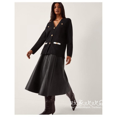 英国代购正品11.06 名品Monsoon 女装新款 深色针织舒适百搭开衫