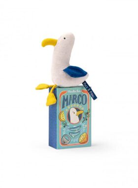 英国代购正品03.22 Moulin Roty Gull rattle 海鸥拨浪鼓毛绒玩偶