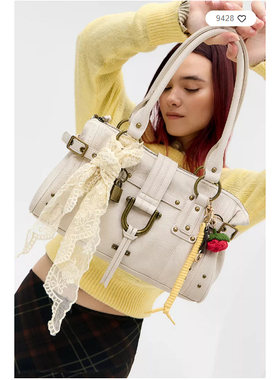 英国代购正品01.14 名品UO 女包新款 设计铆钉大容量百搭手提包