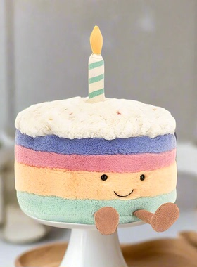 国内现货秒！01.23  jellycat Amuseable Rainbow 彩虹生日蛋糕