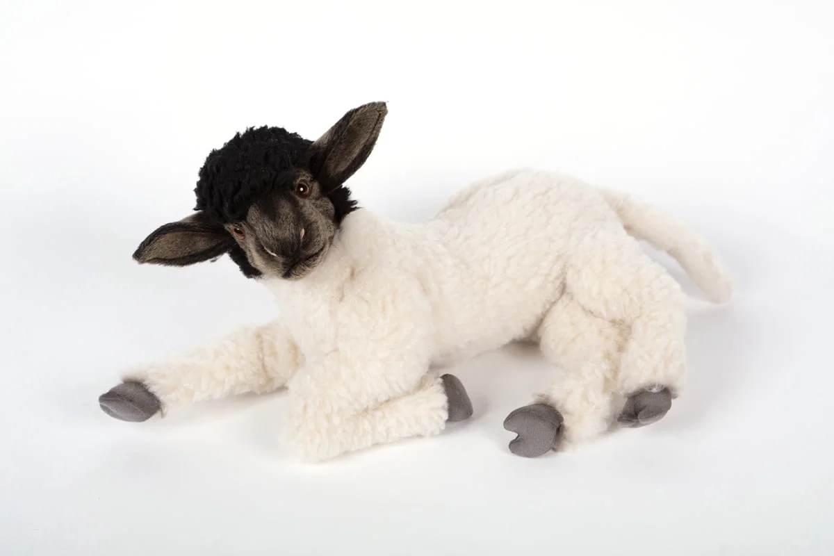 英国代购正品03.30 Hansa 7761 Suffolk Sheep萨福克绵羊仿真玩偶