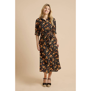 英国代购正品07.29 名品PL 女装新款 时尚印花长款百搭连衣裙