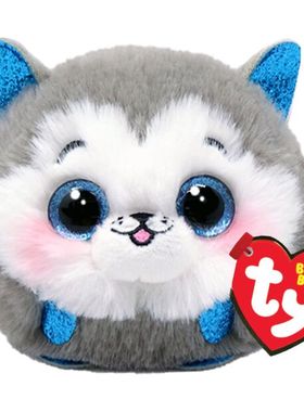 英国代购正品12.18 Ty Slush Husky Beanie Ball 哈士奇 球球玩偶