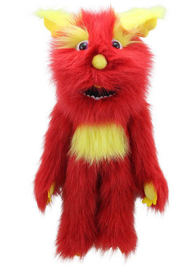 英国代购正品12.30 Red Monster Puppet 红色怪物傀儡 安抚手偶