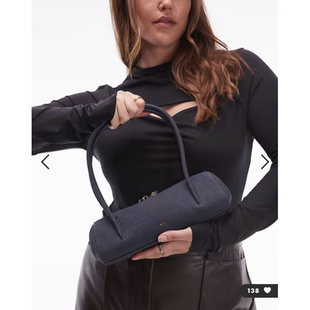 英国代购正品01.06 2026潮流导向 女包新款 蓝色牛仔迷你包手提包