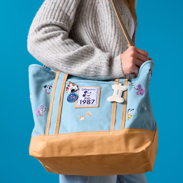 英国代购正品12.27 Disney 迪士尼 1987 年大型独家帆布手提包