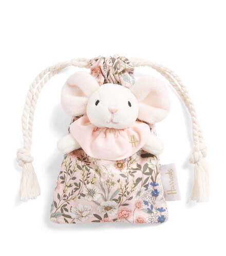 英国代购正品08.21 Harrods Mouse in a Bag Soft Toy 鼠鼠袋玩偶