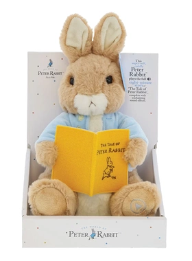 英国代购正品05.15 Peter Rabbit Animated Toy 看书的彼得兔