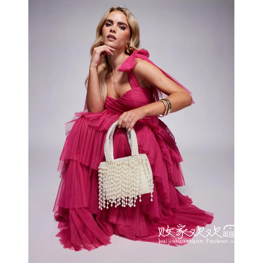 英国代购正品05.04 2025潮流导向 女包新款 流苏迷你设计手提包