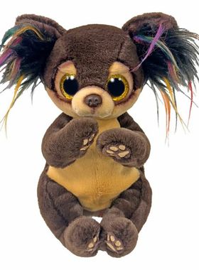 英国代购正品10.31 Ty Toffee Dog Beanie Bellies 太妃糖狗 玩偶