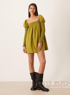 英国代购正品10.08 2025潮流导向 女装新款 时尚长袖迷人连衣裙