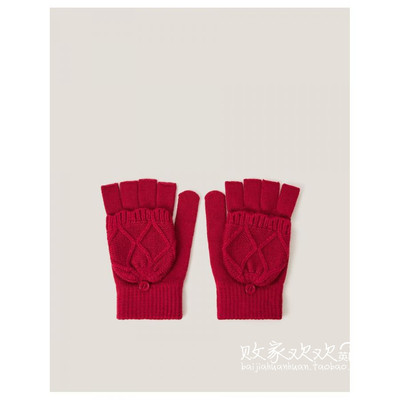 英国代购正品10.02 名品Monsoon 女童新款 针织保暖舒适手套
