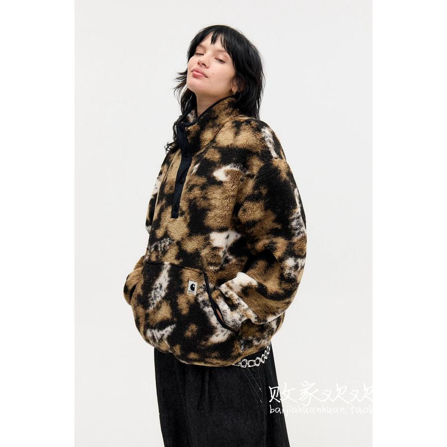 英国代购正品11.30 名品UO 女装新款 潮牌抓绒长袖舒适套衫