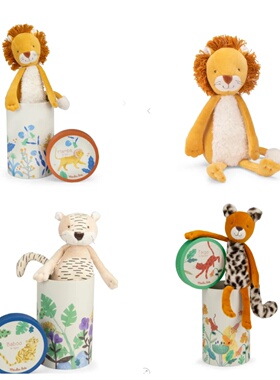 英国代购正品03.22 Moulin Roty Baboo tiger 森林盒子里的动物