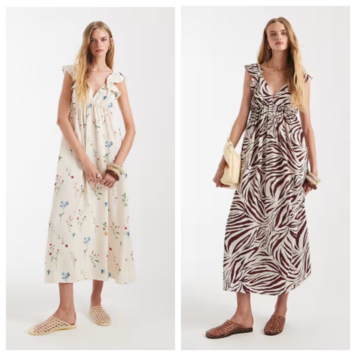 英国代购正品02.26 2026潮流导向 女装新款 夏季露背印花连衣裙