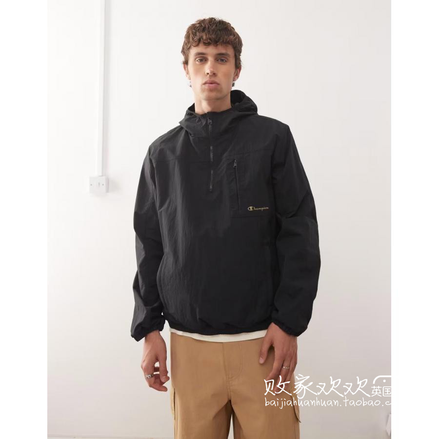 英国代购正品12.09 2025潮流导向 男装新款 潮牌连帽深色短款外套