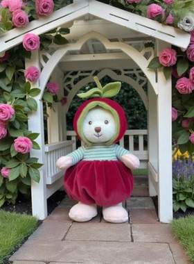 英国代购正品07.14 Bukowski - Ziggy Cherry 苹果熊熊 毛绒玩偶