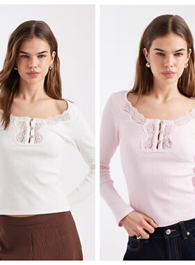 英国代购正品02.25 2026潮流导向 女装新款 休闲长袖舒适百搭T恤