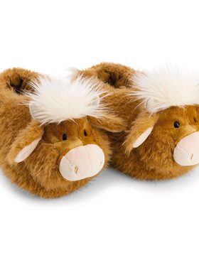 英国代购正品12.25 Farm Friends McMooray 高地牛 婴儿拖鞋