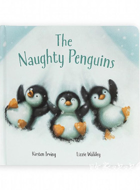 英国代购正品01.22 jellycat The Naughty Penguins 企鹅书