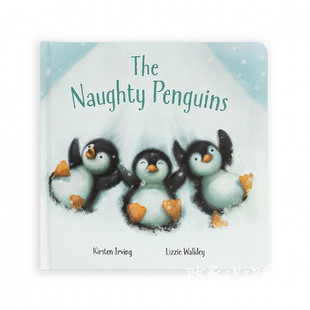 jellycat 01.22 正品 企鹅书 Naughty Penguins The 英国代购