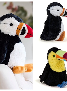 英国代购正品12.31 Warmies Toucan 巨嘴鸟 海雀  毛绒玩偶