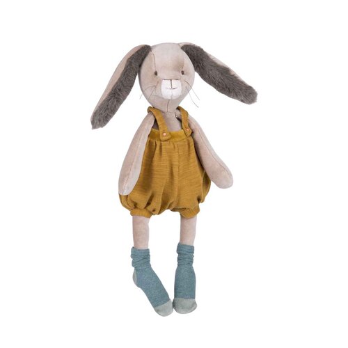 英国代购正品05.15 Moulin Roty Soft Toy 穿背带的兔子 毛绒玩偶