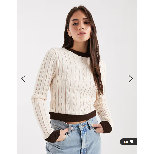 英国代购正品01.24 2026潮流导向 女装新款 麻花系结针织长袖毛衣