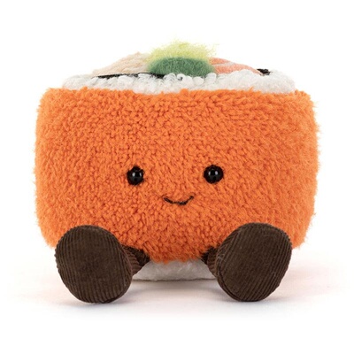 国内现货秒！07.15 Jellycat Amuseables Codhi 可笛加州寿司卷