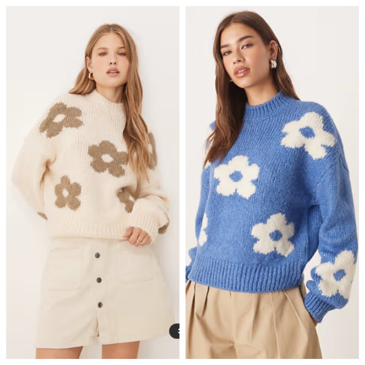 英国代购正品01.12 2026潮流导向 女装新款 花朵针织长袖设计毛衣,女士内衣/男士内衣/家居服,保暖上装,淘宝优惠券,粉丝福利购,淘宝优惠卷