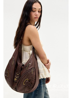 英国代购正品08.19 名品UO 女包新款 BDG复古风设计大容量单肩包