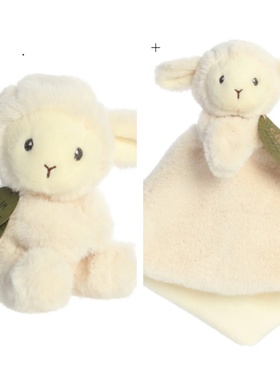 英国代购正品01.03 Ebba Eco Laurin Lamb Rattle小绵羊 婴儿玩偶