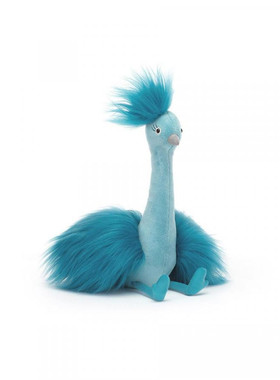 英国正品代购12.07 jellycat Fou Fou Peacock 福福孔雀 毛绒玩偶