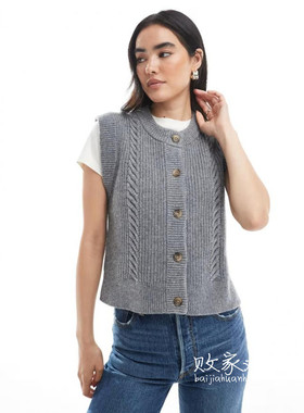 英国代购正品10.04 2025潮流导向 女装新款 时尚针织舒适百搭背心