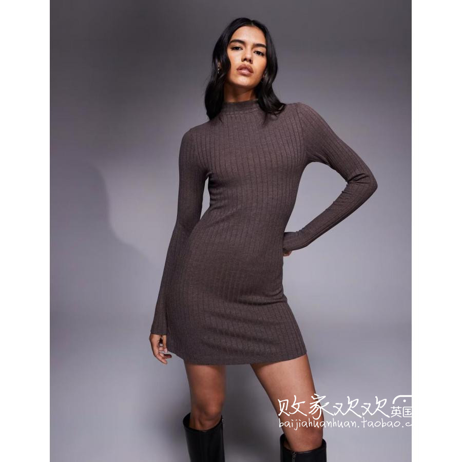 英国代购正品11.03 2025潮流导向 女装新款 时尚针织迷笛连衣裙