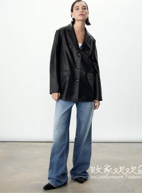 英国代购正品10.07 2025潮流导向 女装新款 时尚翻领西装风外套