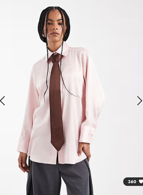 英国代购正品01.24 2026潮流导向 女装新款 翻领浅色长袖舒适衬衫