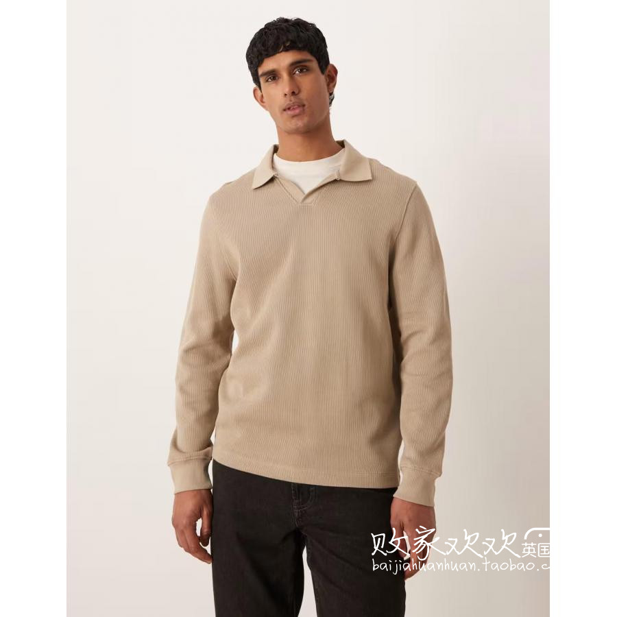 英国代购正品11.26 2025潮流导向 男装新款 休闲浅色长袖舒适套衫