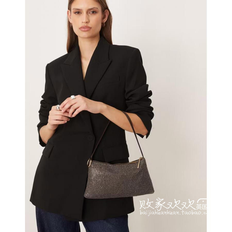英国代购正品11.24 2025潮流导向 女包新款 闪钻迷你设计单肩包