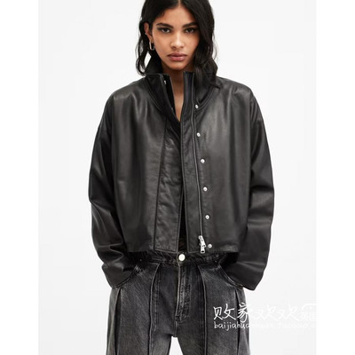 英国代购正品11.02 2025潮流导向 女装新款 潮牌皮草短款百搭夹克