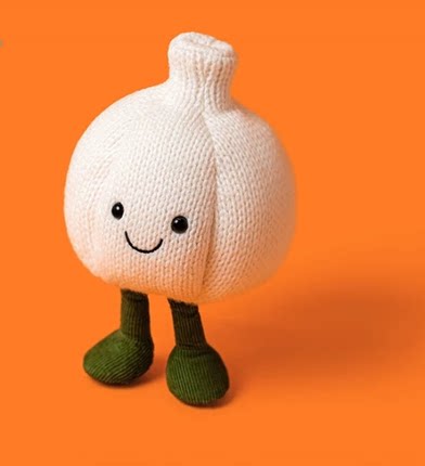英国代购正品08.11 Jellycat趣味大蒜毛绒玩偶公仔2026万圣节新品